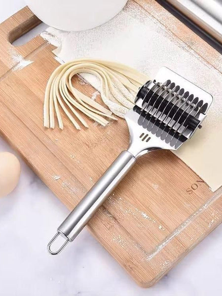 Pro-Cut Noodle Lattice Roller: Stainless Steel, 360° Precision
