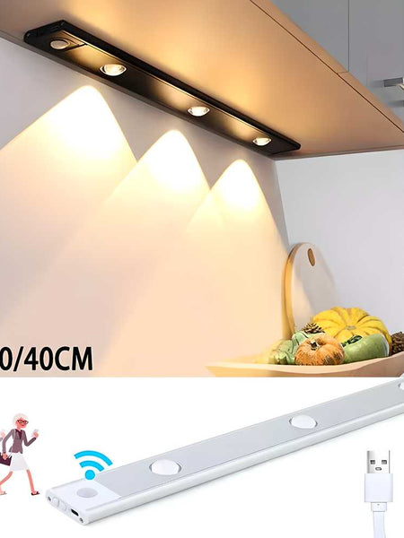 LED PIR Motion Sensor Cabinet  With USB Rechargeble