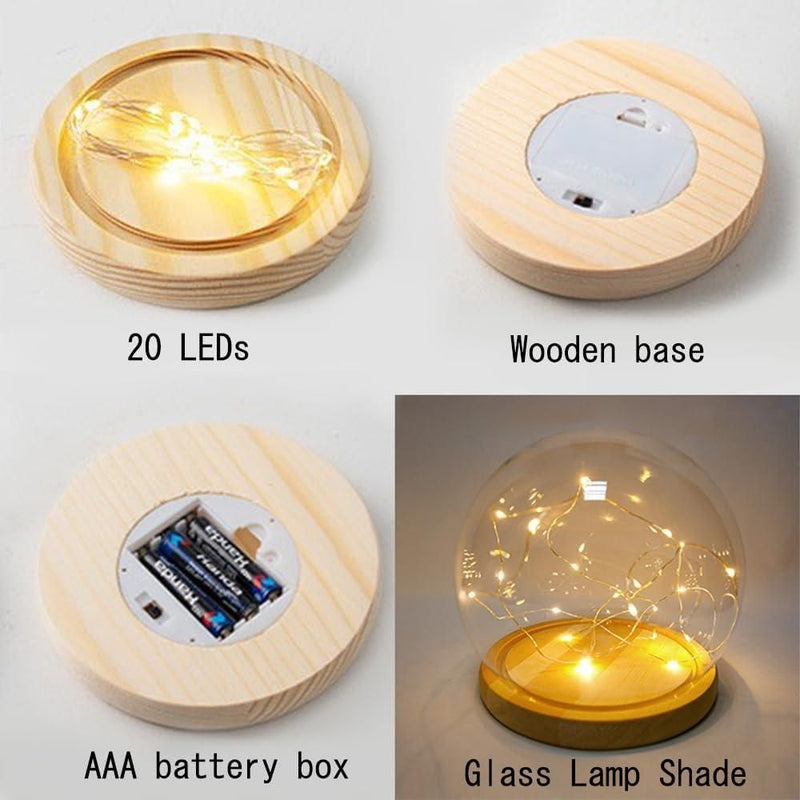 Tulip Glow: Touch-Activated Round Night/Table Lamp