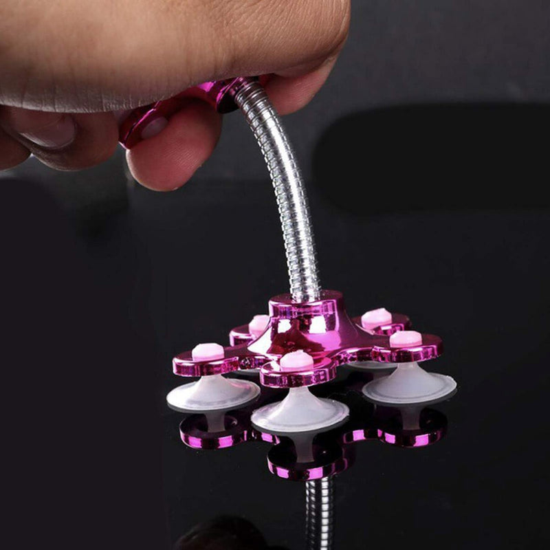 FlowerGrip Suction Phone Stand: 360° Adjustable, Stable, Compact